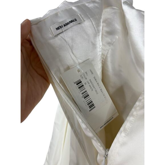 The New Arrivals Solene Cape Mini Dress Strapless Elegant Bridal Wedding XS/S - Picture 9 of 11